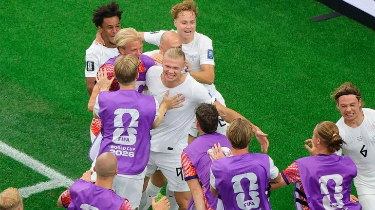 Haaland llevó a Noruega a la clasificación y se viene Brasil